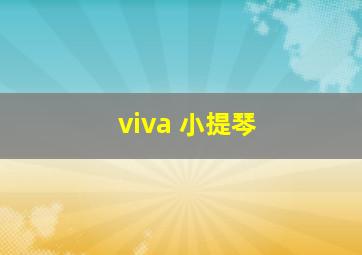 viva 小提琴